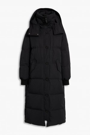 Стеганое пальто-пуховик с капюшоном , черный Army By Yves Salomon