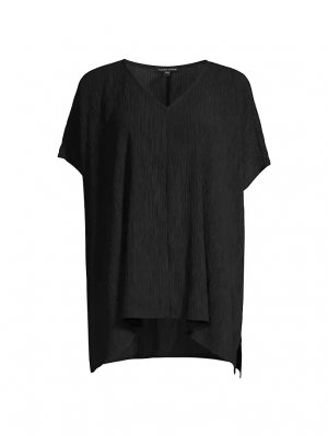 Свободная блузка с V-образным вырезом , черный Eileen Fisher