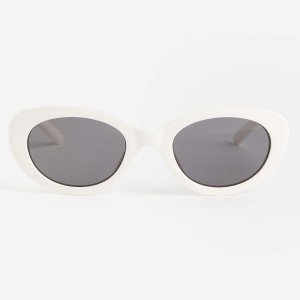 Солнцезащитные очки Oval, кремовый H&M