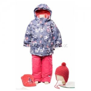 Комплект зимний для девочки (Размер: 92), арт. С803W14, цвет Коралловый Deux Par. Цвет: красный