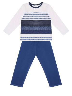 Пижама хлопковая для мальчика LA PERLA. Цвет: белый
