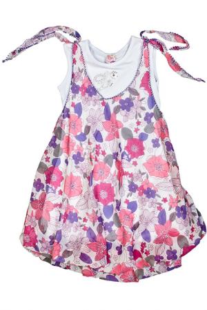 Платье, платок Lilax Baby. Цвет: фиолетовый