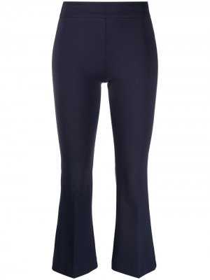 Укороченные расклешенные брюки Blanca Vita. Цвет: синий