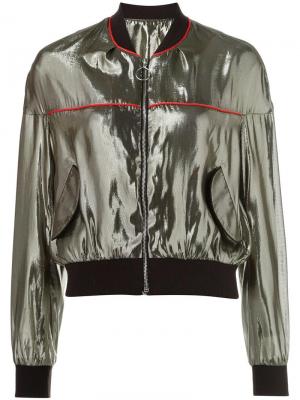 Куртка-бомбер Amélie Misha Nonoo. Цвет: металлический
