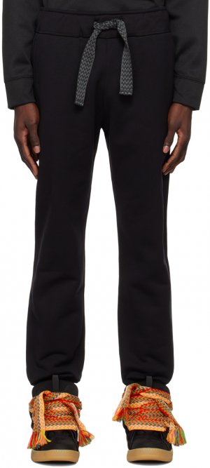 Черные кружевные спортивные штаны Curb Lanvin
