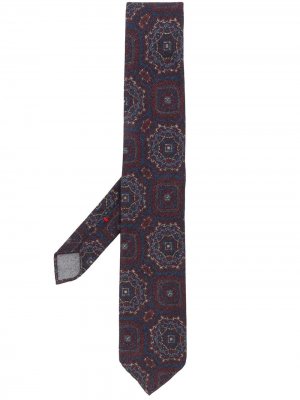 Delloglio галстук с абстрактным принтом Dell'oglio. Цвет: красный