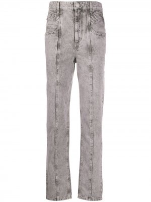 Зауженные джинсы Henoya Isabel Marant Étoile. Цвет: серый