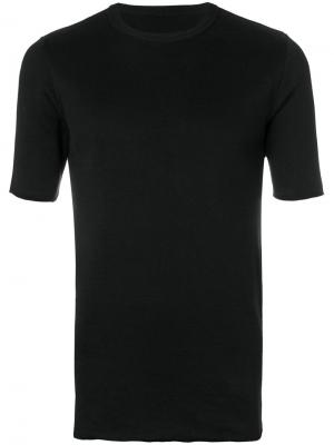 Вязаная футболка с круглым вырезом Kris Van Assche. Цвет: чёрный