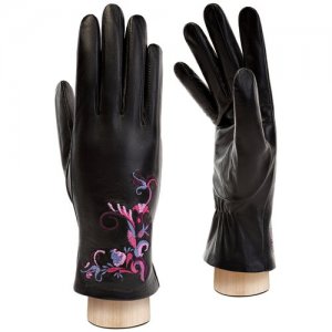Перчатки , размер 6.5, черный ELEGANZZA. Цвет: серый