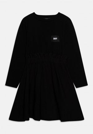 Платье из джерси SHORT SLEEVED DRESS , цвет black DKNY