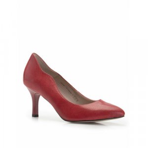 Туфли лодочки женские кожаные классические, размер 39, красный Belwest. Цвет: красный