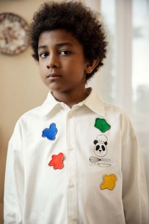 Детская хлопковая рубашка , белый Mini Rodini