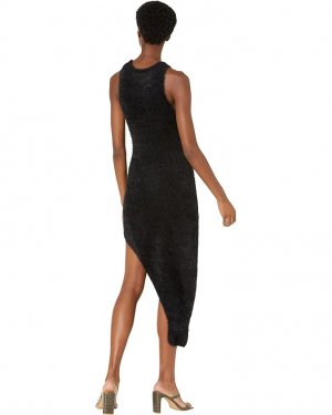 Платье  Fluffy Knit Dress, черный Bardot