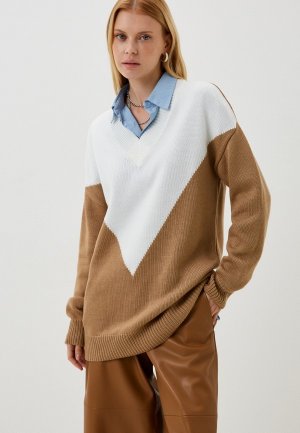 Пуловер Milanika. Цвет: коричневый