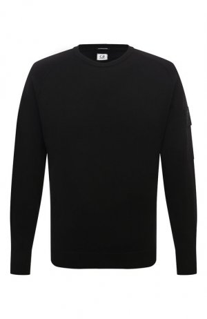 Хлопковый свитер C.P. Company. Цвет: чёрный
