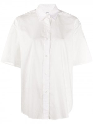 Рубашка Linn в рубчик Filippa K. Цвет: белый