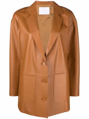Куртка на пуговицах Drome. Цвет: коричневый