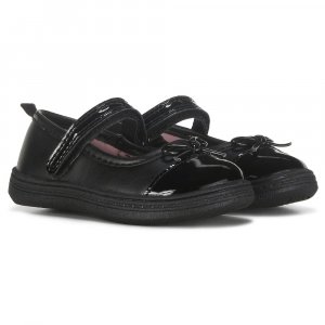 Детская обувь Мэри Джейн без каблуков для малышей/маленьких детей , черный Carters