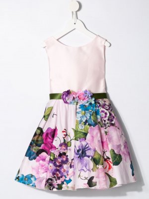 Платье с цветочным принтом Lesy. Цвет: розовый