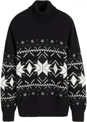 Норвежский свитер с блестками , черный Bodyflirt Boutique