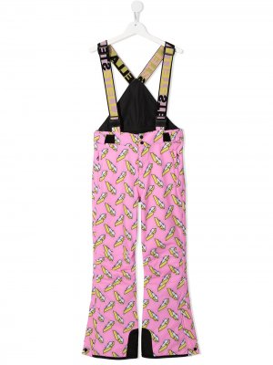 Лыжные брюки с принтом Stella McCartney Kids. Цвет: розовый