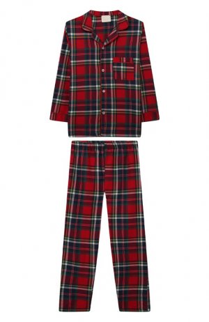 Хлопковая пижама Story Loris. Цвет: красный