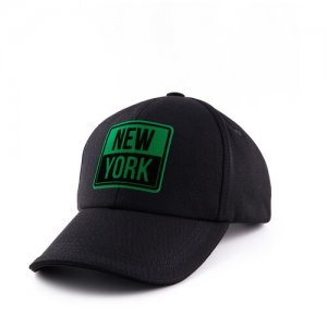 Женская бейсболка кепка NEW YORK. Черная. GRAFSI. Цвет: черный/зеленый