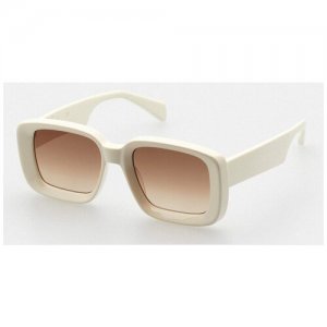 Солнцезащитные очки , белый, бежевый KALEOS. Цвет: бежевый