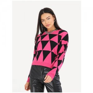 Пуловер для женщин, Brave Soul, модель: LK-248PATENA, цвет: фуксия, размер: M SOUL. Цвет: розовый