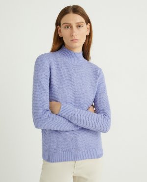 Женский пуловер с длинными рукавами Yas, синий YAS. Цвет: синий