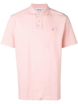 Рубашка-поло с вышитым логотипом BAND OF OUTSIDERS. Цвет: розовый
