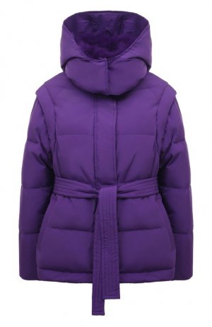 Пуховая куртка Yves Salomon. Цвет: фиолетовый