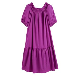 Платье LaRedoute. Цвет: фиолетовый