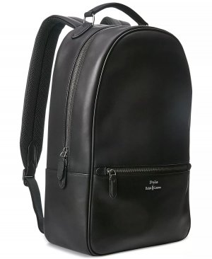 Мужской кожаный рюкзак , черный Polo Ralph Lauren