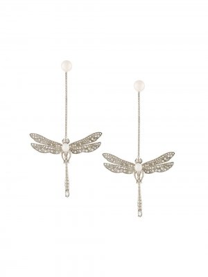 Длинные серьги Dragonfly Axenoff Jewellery. Цвет: золотистый