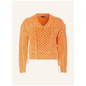 Пуловер женский размер XS POLO RALPH LAUREN. Цвет: оранжевый