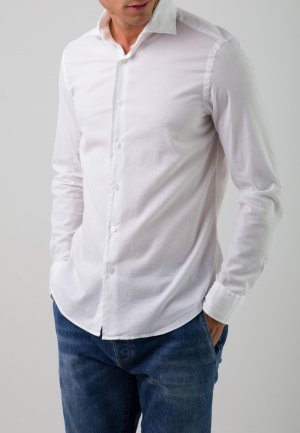 Рубашка FEDELI. Цвет: белый