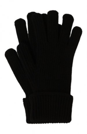 Кашемировые перчатки MUST. Цвет: чёрный