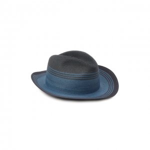 Соломенная шляпа Giorgio Armani. Цвет: синий