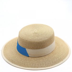 Шляпа , размер 57, бежевый, голубой FABRETTI. Цвет: бежевый/голубой/бежевый-голубой