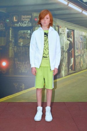 Детские хлопковые шорты , зеленый Sisley