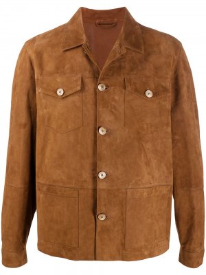 Куртка со вставками Altea. Цвет: коричневый