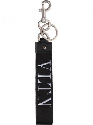 Брелок для ключей с логотипом Valentino Garavani. Цвет: черный