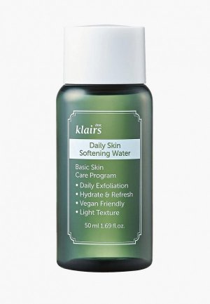 Тоник для лица Dear, Klairs Daily Skin Softening Water, 50 мл. Цвет: прозрачный