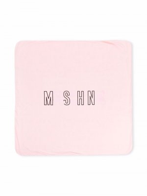 Одеяло с логотипом Moschino Kids. Цвет: розовый