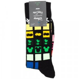 Носки , размер 36-40, черный Happy Socks. Цвет: черный