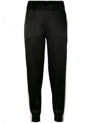 Узкие спортивные брюки Victoria Beckham. Цвет: чёрный