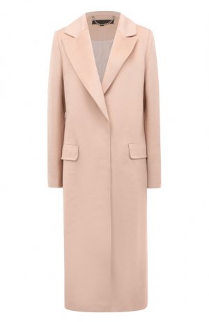Шерстяное пальто Tegin. Цвет: розовый