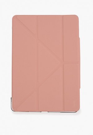 Чехол для планшета Uniq iPad 10.2 (Gen 7-9), Camden 3-х позиционный, с опцией хранения и зарядки стилуса. Цвет: розовый