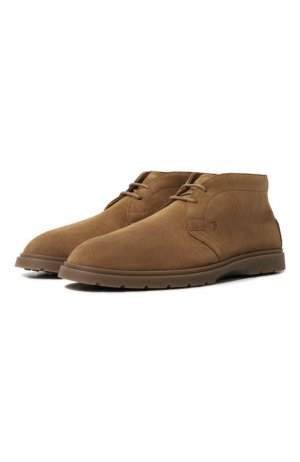 Замшевые ботинки Tod’s. Цвет: коричневый